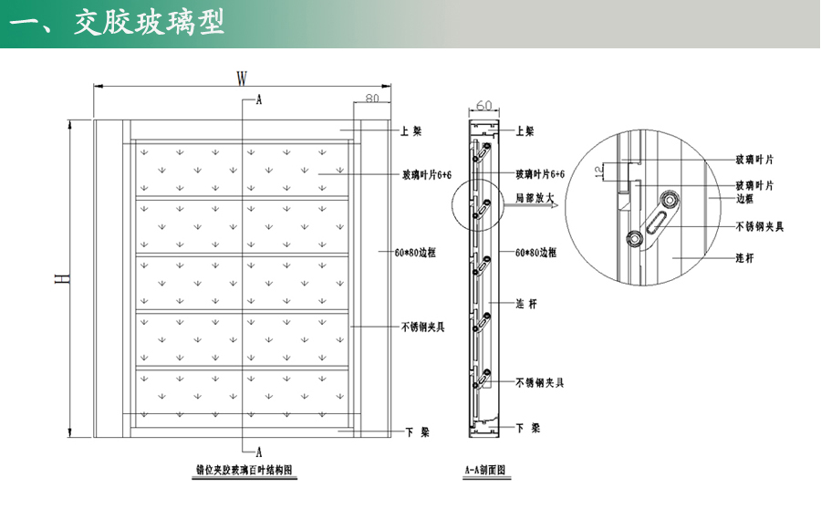 玻璃百叶窗